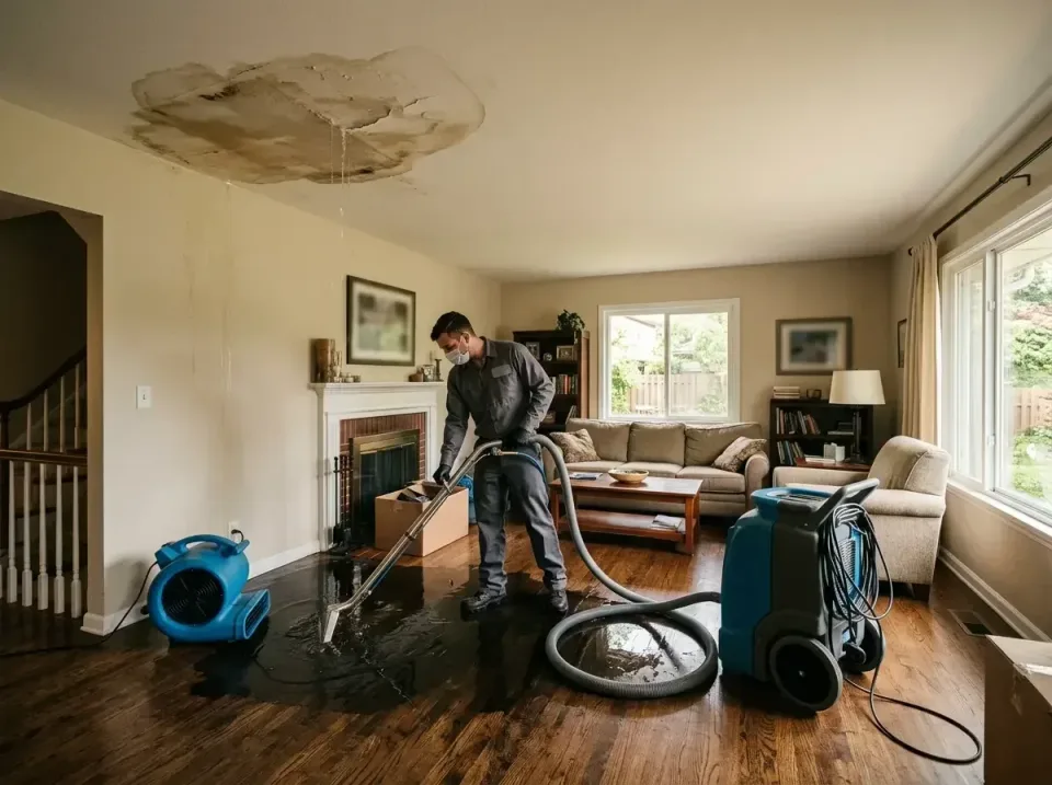 attic-pipe-burst-ceiling-drip-008 — frequently asked questions, Water Damage Restoration & Carpet Care in Greenbelt, MD